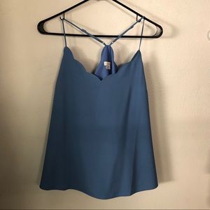 J. Crew scallop tank top